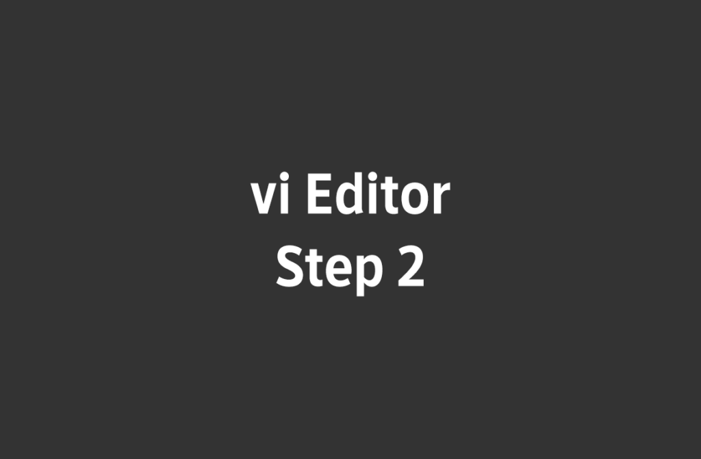 icon vi editor step 2